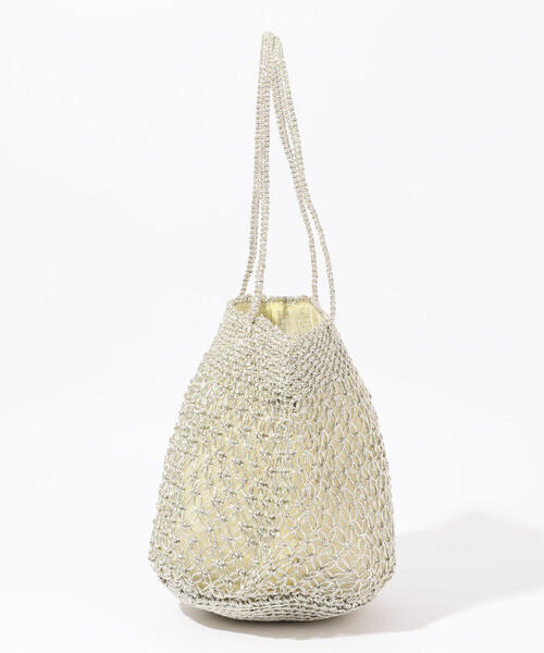 TOMORROWLAND （トゥモローランド）の「TOMORROWLAND LUREX ミニバッグ（かごバッグ・レディース・シルバー系その他・FREE）」の7枚目の写真