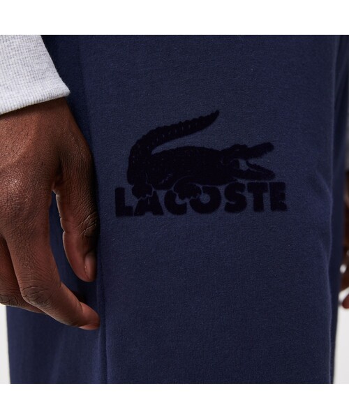 LACOSTE(ラコステ)の「ベロアクロコダイルコットンフリースショーツ / ハーフパンツ(その他パンツ・メンズ・ダークネイビー/ライトグレー・L/M)」の3枚目の写真