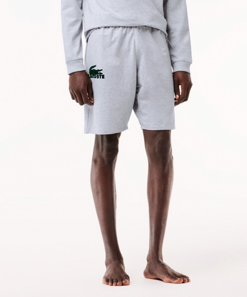 LACOSTE(ラコステ)の「ベロアクロコダイルコットンフリースショーツ / ハーフパンツ(その他パンツ・メンズ・ダークネイビー/ライトグレー・L/M)」の2枚目の写真