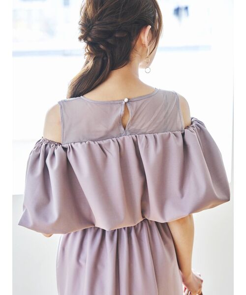 dazzlin（ダズリン）の「バルーンレイヤードマーメイドワンピース（ワンピース・レディース・ブラウン/ピンク/オレンジ・SMALL/MEDIUM）」の17枚目の写真