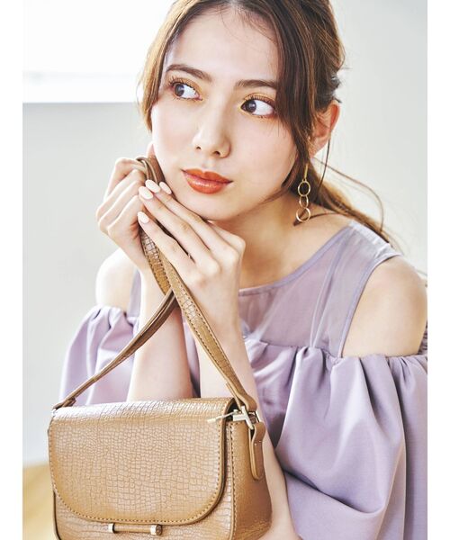 dazzlin（ダズリン）の「バルーンレイヤードマーメイドワンピース（ワンピース・レディース・ブラウン/ピンク/オレンジ・SMALL/MEDIUM）」の9枚目の写真