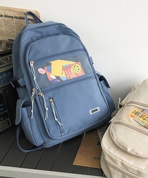 【大容量/A4対応】メッシュポケット付きカジュアルリュック