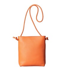 ヒロフ　オレンジレザー トートバッグ HIROFU ヒロフ HIROFU 【ブレッツァナッパレース】レザーメッシュトート