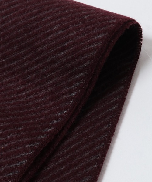 【セール】【V.FRAAS(ヴィ・フラース)】配色ライン ツイルマフラー（マフラー）｜CROWDED CLOSET（クラウデッドクローゼット）