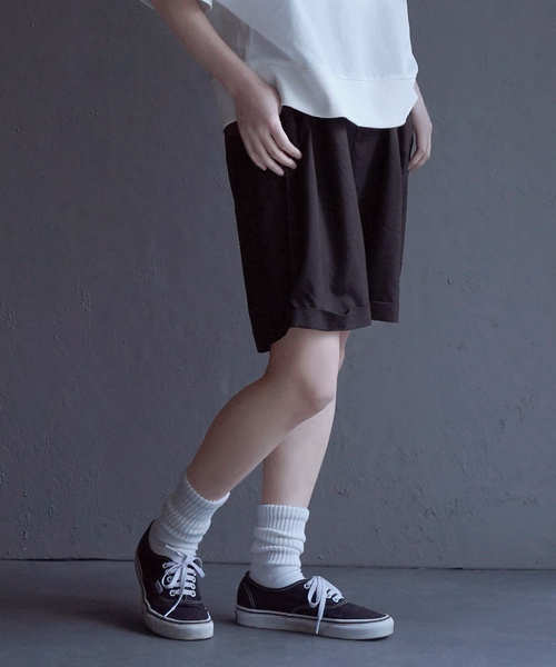 ダルサテン イージーショートパンツ（その他パンツ）｜apartment department（アパートメントデパートメント）