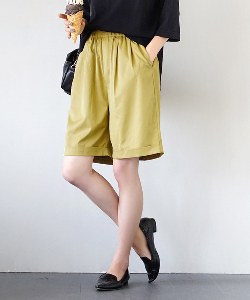 ダルサテン イージーショートパンツ（その他パンツ）｜apartment department（アパートメントデパートメント）