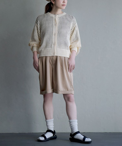 ダルサテン イージーショートパンツ（その他パンツ）｜apartment department（アパートメントデパートメント）