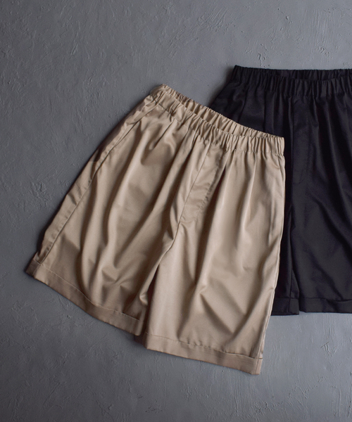 ダルサテン イージーショートパンツ（その他パンツ）｜apartment department（アパートメントデパートメント）