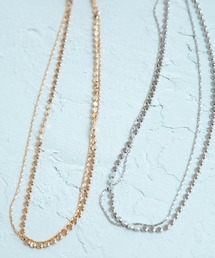 COLOR TOKYO ACCESSORIES | サークルチェーン2連ネックレス(ネックレス)