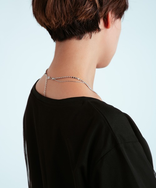 COLOR TOKYO ACCESSORIES(カラートウキョウアクセサリー)の「サークルチェーン2連ネックレス(ネックレス・レディース・シルバー/ゴールド・FREE)」の17枚目の写真