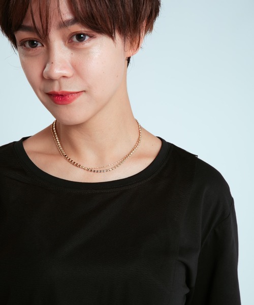 COLOR TOKYO ACCESSORIES(カラートウキョウアクセサリー)の「サークルチェーン2連ネックレス(ネックレス・レディース・シルバー/ゴールド・FREE)」の11枚目の写真