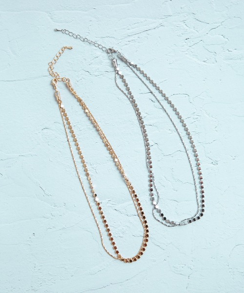COLOR TOKYO ACCESSORIES(カラートウキョウアクセサリー)の「サークルチェーン2連ネックレス(ネックレス・レディース・シルバー/ゴールド・FREE)」の15枚目の写真