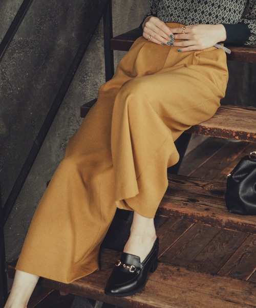 Cheek(チーク)の「ベルト付きワイドパンツ(その他パンツ・レディース・グリーン/レッド/マスタード・SMALL/MEDIUM)」の3枚目の写真