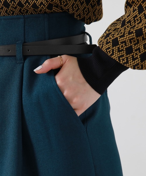 Cheek(チーク)の「ベルト付きワイドパンツ(その他パンツ・レディース・グリーン/レッド/マスタード・SMALL/MEDIUM)」の14枚目の写真