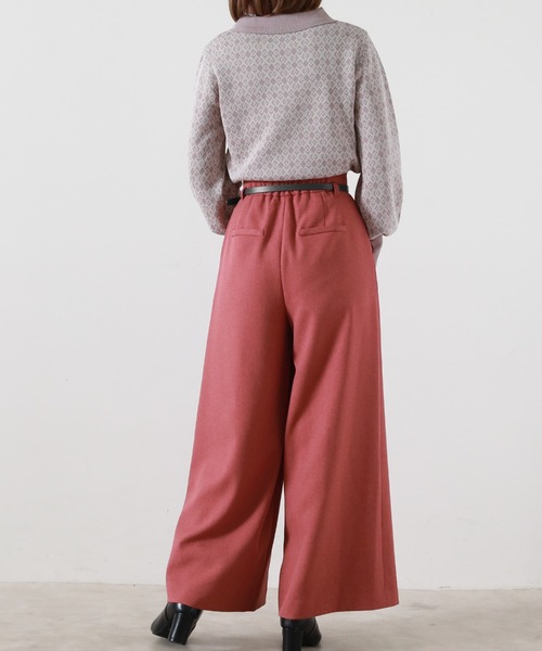 Cheek(チーク)の「ベルト付きワイドパンツ(その他パンツ・レディース・グリーン/レッド/マスタード・SMALL/MEDIUM)」の17枚目の写真