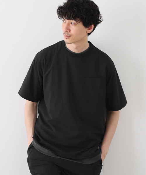 417 EDIFICE(フォーワンセブンエディフィス)の「マイクロリップストッププルオーバー(Tシャツ/カットソー・メンズ・ブラック/グレー/カーキ・SMALL/MEDIUM/LARGE)」の2枚目の写真