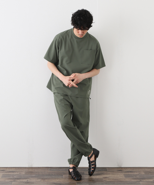 417 EDIFICE(フォーワンセブンエディフィス)の「マイクロリップストッププルオーバー(Tシャツ/カットソー・メンズ・ブラック/グレー/カーキ・SMALL/MEDIUM/LARGE)」の4枚目の写真