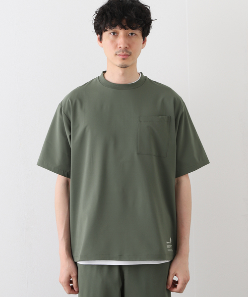 417 EDIFICE(フォーワンセブンエディフィス)の「マイクロリップストッププルオーバー(Tシャツ/カットソー・メンズ・ブラック/グレー/カーキ・SMALL/MEDIUM/LARGE)」の5枚目の写真