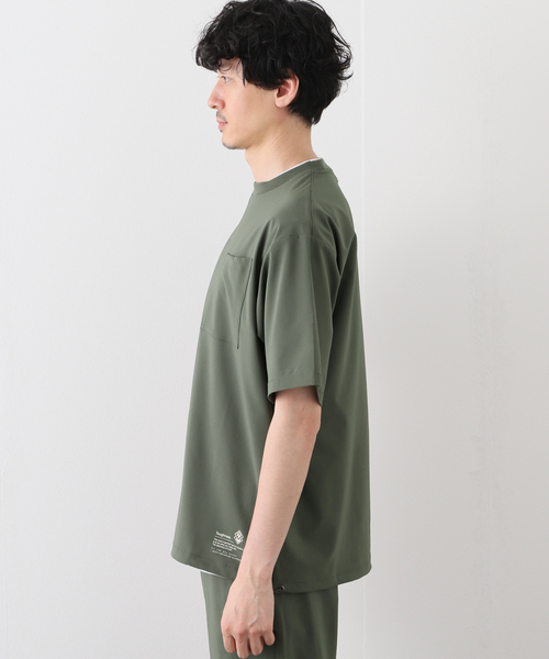417 EDIFICE(フォーワンセブンエディフィス)の「マイクロリップストッププルオーバー(Tシャツ/カットソー・メンズ・ブラック/グレー/カーキ・SMALL/MEDIUM/LARGE)」の6枚目の写真