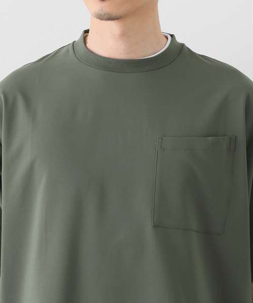 417 EDIFICE(フォーワンセブンエディフィス)の「マイクロリップストッププルオーバー(Tシャツ/カットソー・メンズ・ブラック/グレー/カーキ・SMALL/MEDIUM/LARGE)」の8枚目の写真