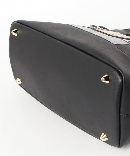 V12（ヴィ トゥエルヴ）の「LOGO TAPE CART BAG（トートバッグ・メンズ・ブラック/グレー・FREE）」の14枚目の写真
