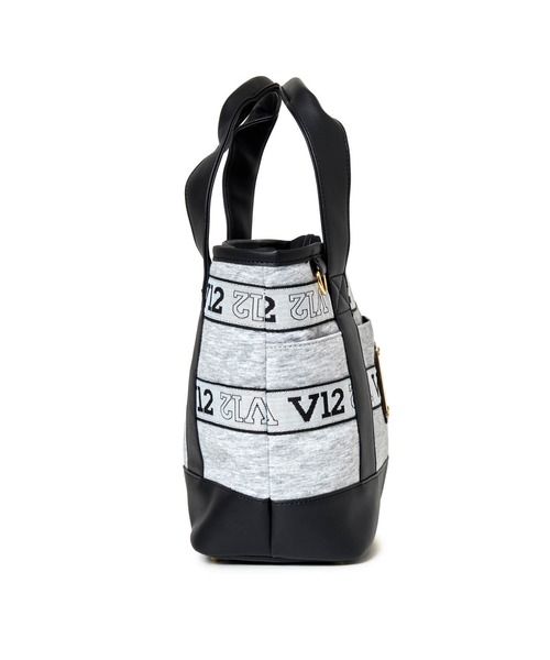 V12（ヴィ トゥエルヴ）の「LOGO TAPE CART BAG（トートバッグ・メンズ・ブラック/グレー・FREE）」の10枚目の写真