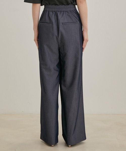 VIS（ビス）の「【洗える】ラップワイドパンツ（スラックス・レディース・ブラック/ブルー/キナリ・S/M）」の15枚目の写真