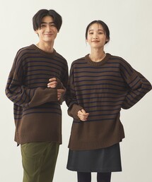 info. BEAUTY&YOUTH | 【WEB限定】 ＜info. BEAUTY&YOUTH＞ オーバーサイズ ナバルボーター ガンジーニット(ニット/セーター)