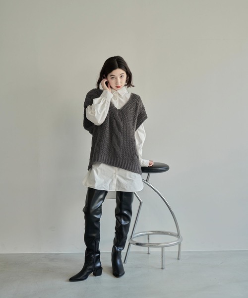 eL（エル）の「【eL】Thigh-high Boots（ブーツ・レディース・ブラック・MEDIUM/LARGE）」の5枚目の写真