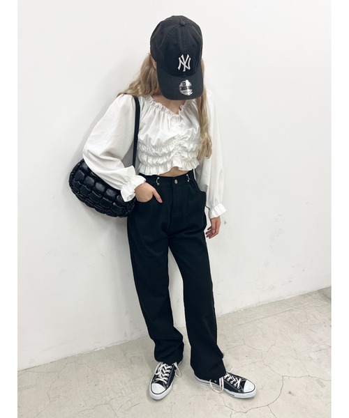 WC（ダブル シー）の「フックデザインパンツ（スラックス・レディース・ブラック・FREE）」の18枚目の写真