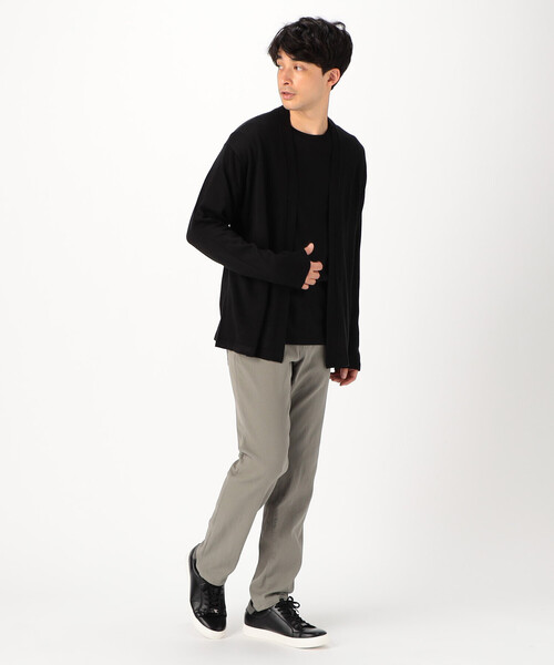COMME CA ISM(コムサイズム)の「【セットアイテム】 ボタンレス カーディガン(カーディガン/ボレロ・メンズ・カーキ/ブラック/ベージュ/レンガ・LARGE/MEDIUM)」の5枚目の写真