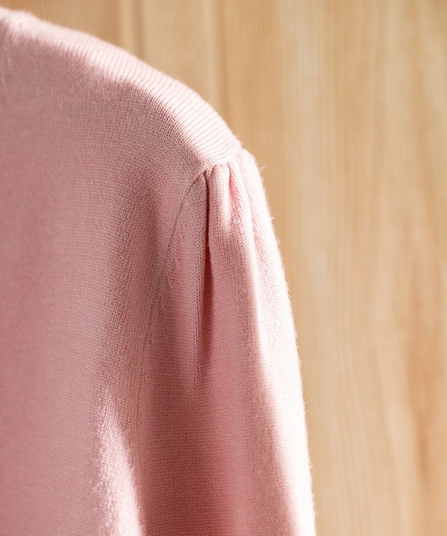 SAISON DE PAPILLON（セゾンドパピヨン）の「リボンタイニットプルオーバー（ニット/セーター・レディース・ブルー/アイボリー/グレー/ピンク/ブラック/ネイビー/ベージュ・M/L）」の18枚目の写真