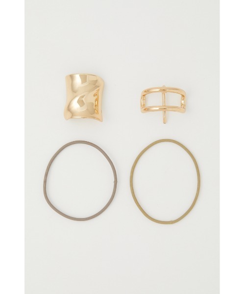 AZUL by moussy（アズールバイマウジー）の「PONY HOOK SET/ポニーフックセット（ヘアゴム・レディース・シルバー/ゴールド系その他・FREE）」の11枚目の写真