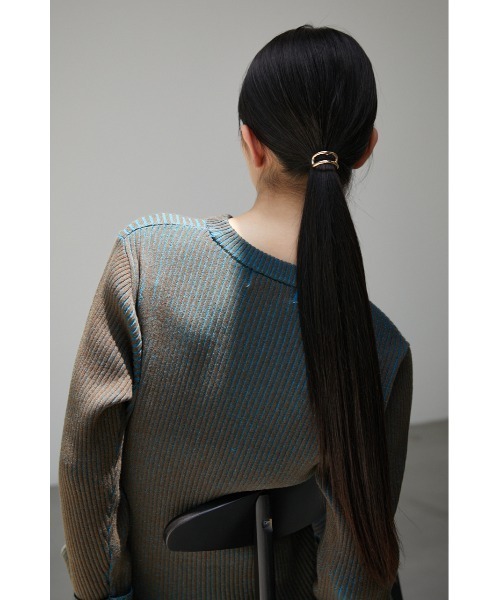 AZUL by moussy（アズールバイマウジー）の「PONY HOOK SET/ポニーフックセット（ヘアゴム・レディース・シルバー/ゴールド系その他・FREE）」の12枚目の写真