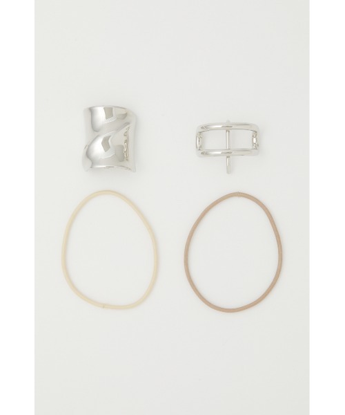 AZUL by moussy（アズールバイマウジー）の「PONY HOOK SET/ポニーフックセット（ヘアゴム・レディース・シルバー/ゴールド系その他・FREE）」の19枚目の写真