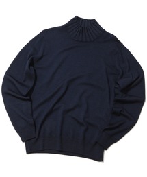 MEN'S BIGI | 【FILIPPO DE LAURENTIIS】12Gガーメントダイモックネックニット(ニット/セーター)