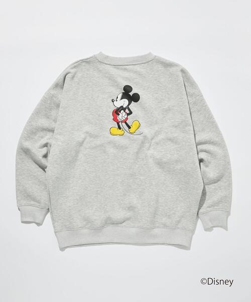 Disney(ディズニー)の「【WEBオリジナル】<GLR or>DISNEY ミッキーマウス / 長袖 スウェット(Tシャツ/カットソー・メンズ・ブラック/ダークグリーン/グレー/オフホワイト・S/M/L/XL)」の4枚目の写真