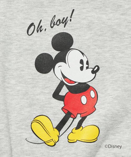 Disney(ディズニー)の「【WEBオリジナル】<GLR or>DISNEY ミッキーマウス / 長袖 スウェット(Tシャツ/カットソー・メンズ・ブラック/ダークグリーン/グレー/オフホワイト・S/M/L/XL)」の8枚目の写真