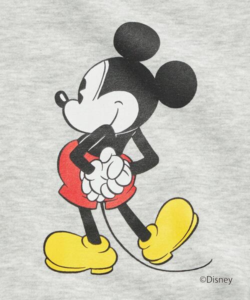 Disney(ディズニー)の「【WEBオリジナル】<GLR or>DISNEY ミッキーマウス / 長袖 スウェット(Tシャツ/カットソー・メンズ・ブラック/ダークグリーン/グレー/オフホワイト・S/M/L/XL)」の9枚目の写真
