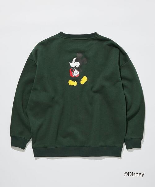 Disney(ディズニー)の「【WEBオリジナル】<GLR or>DISNEY ミッキーマウス / 長袖 スウェット(Tシャツ/カットソー・メンズ・ブラック/ダークグリーン/グレー/オフホワイト・S/M/L/XL)」の12枚目の写真