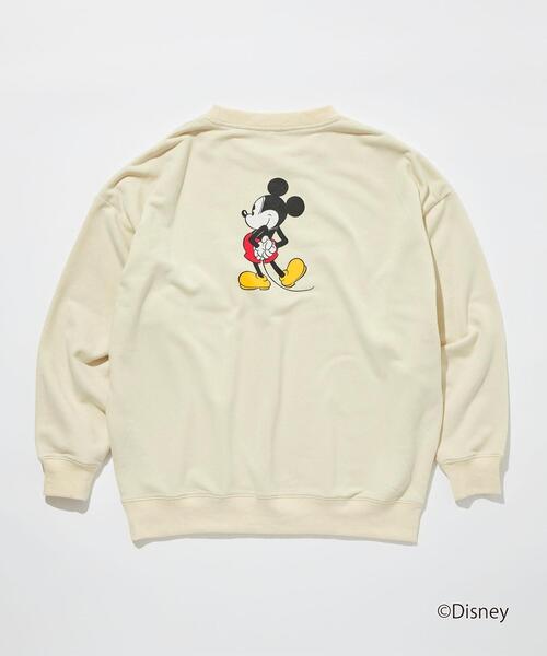 Disney(ディズニー)の「【WEBオリジナル】<GLR or>DISNEY ミッキーマウス / 長袖 スウェット(Tシャツ/カットソー・メンズ・ブラック/ダークグリーン/グレー/オフホワイト・S/M/L/XL)」の14枚目の写真