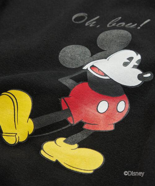 Disney(ディズニー)の「【WEBオリジナル】<GLR or>DISNEY ミッキーマウス / 長袖 スウェット(Tシャツ/カットソー・メンズ・ブラック/ダークグリーン/グレー/オフホワイト・S/M/L/XL)」の17枚目の写真