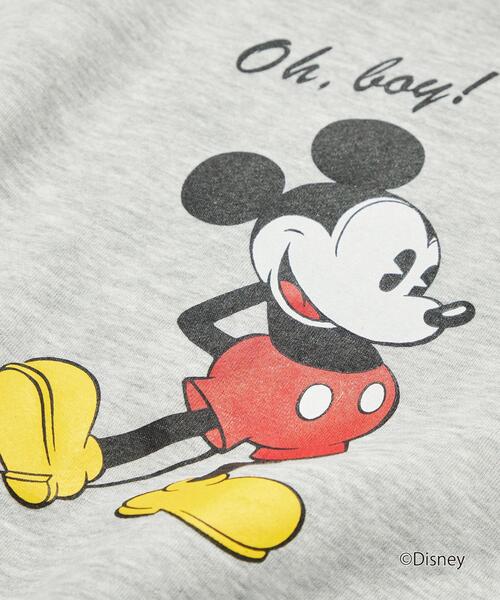 Disney(ディズニー)の「【WEBオリジナル】<GLR or>DISNEY ミッキーマウス / 長袖 スウェット(Tシャツ/カットソー・メンズ・ブラック/ダークグリーン/グレー/オフホワイト・S/M/L/XL)」の19枚目の写真