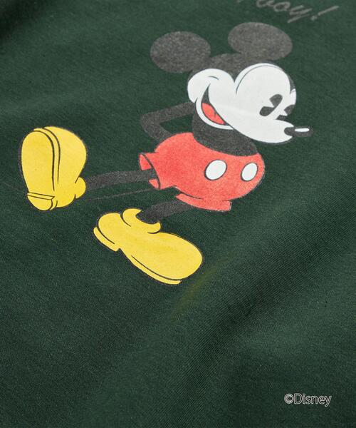 Disney(ディズニー)の「【WEBオリジナル】<GLR or>DISNEY ミッキーマウス / 長袖 スウェット(Tシャツ/カットソー・メンズ・ブラック/ダークグリーン/グレー/オフホワイト・S/M/L/XL)」の21枚目の写真