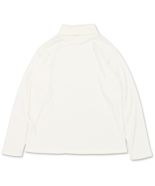 SPINNS（スピンズ）の「長袖タートルネック Tシャツ（Tシャツ/カットソー・メンズ・オフホワイト・M/L/XL）」の4枚目の写真