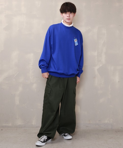 SPINNS（スピンズ）の「長袖タートルネック Tシャツ（Tシャツ/カットソー・メンズ・オフホワイト・M/L/XL）」の11枚目の写真