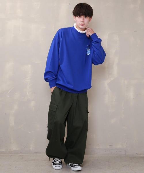 SPINNS（スピンズ）の「長袖タートルネック Tシャツ（Tシャツ/カットソー・メンズ・オフホワイト・M/L/XL）」の12枚目の写真