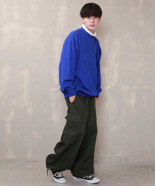 SPINNS（スピンズ）の「長袖タートルネック Tシャツ（Tシャツ/カットソー・メンズ・オフホワイト・M/L/XL）」の16枚目の写真