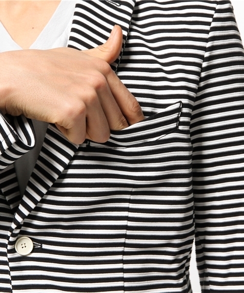 ABAHOUSE（アバハウス）の「リップル2Bカットジャケット（テーラードジャケット・メンズ・グレー/ブラック×ホワイト/インディゴブルー・4/2/3）」の14枚目の写真