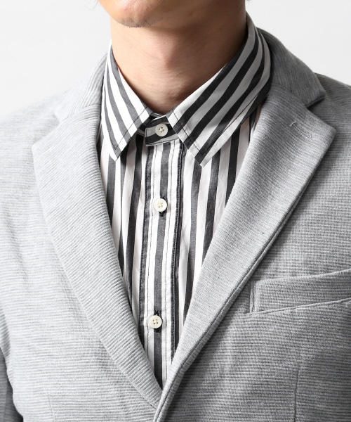 ABAHOUSE（アバハウス）の「リップル2Bカットジャケット（テーラードジャケット・メンズ・グレー/ブラック×ホワイト/インディゴブルー・4/2/3）」の19枚目の写真